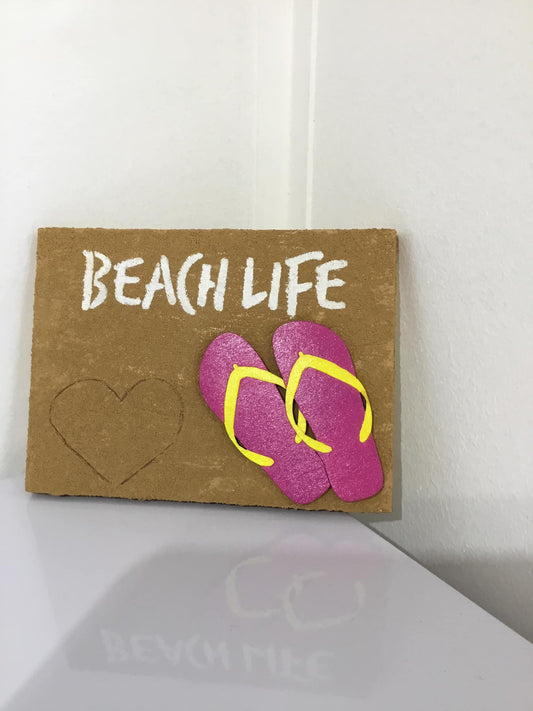 Beach Life Wood Canvas