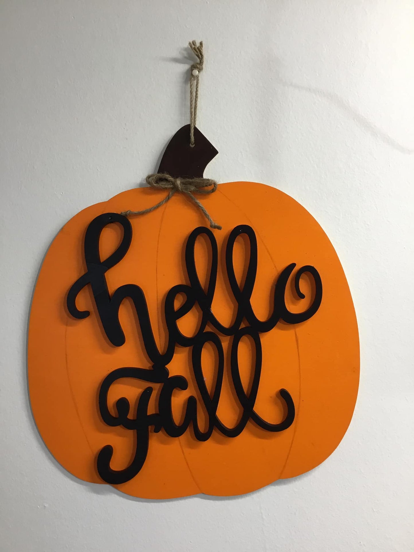 Hello Fall pumpkin Decor