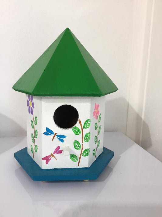 Hand-Painted Gazebo Birdhouse