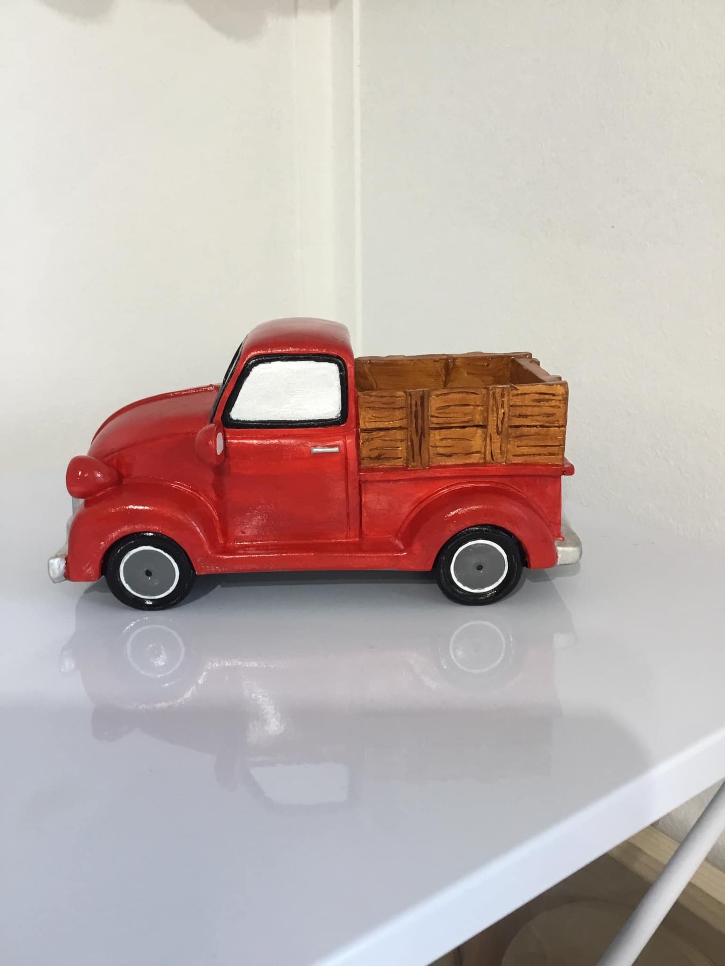 Red Truck Planter Decor