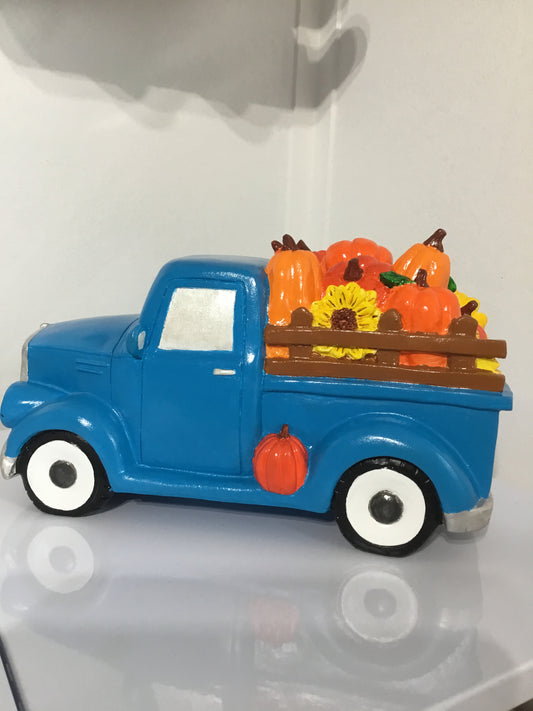 Fall Truck with Pumpkins