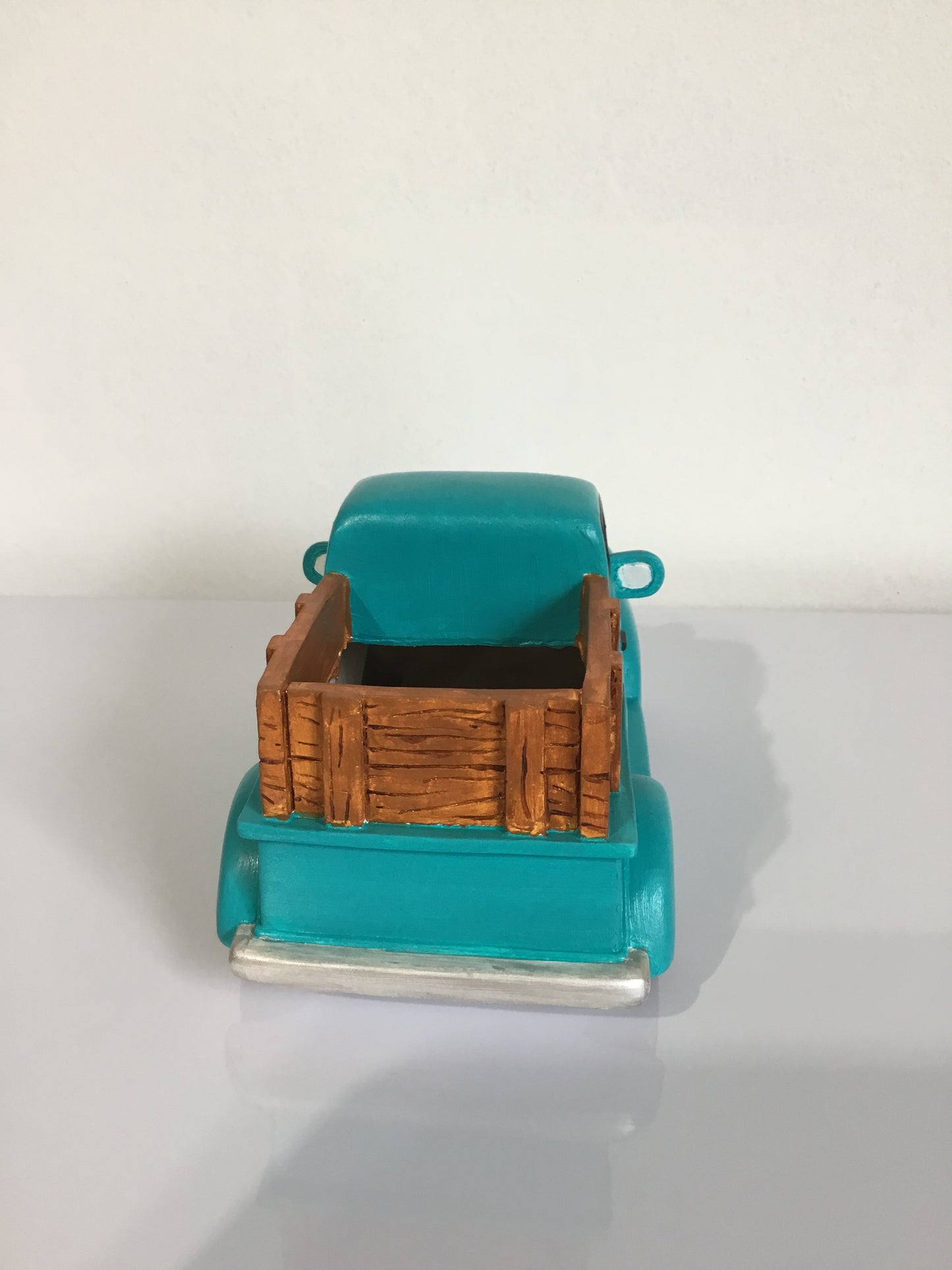 Teal Truck Planter Decor