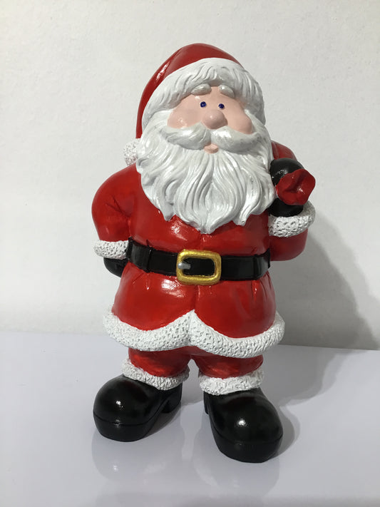 Hand-Painted Santa Claus Holding Bag