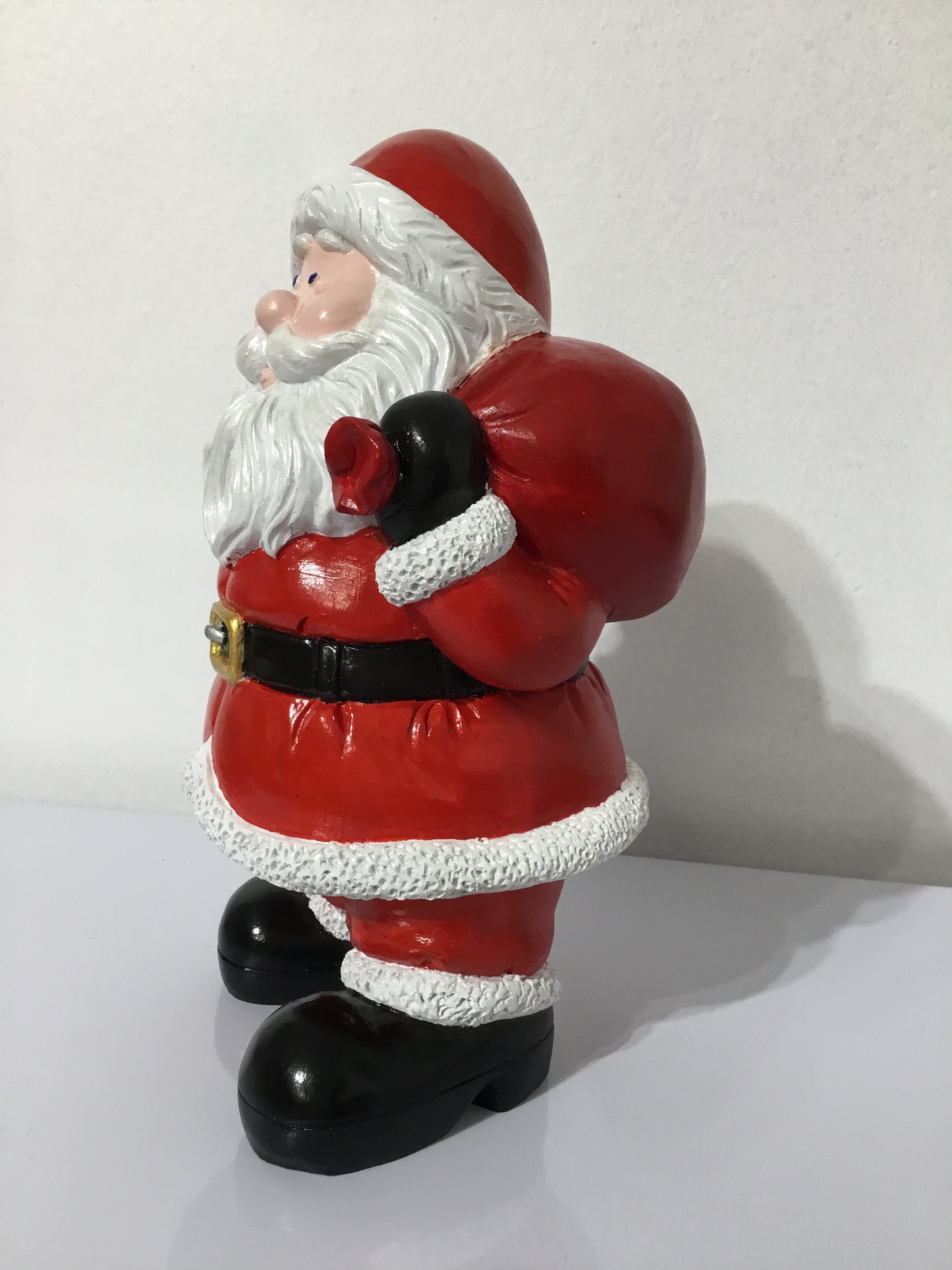 Hand-Painted Santa Claus Holding Bag