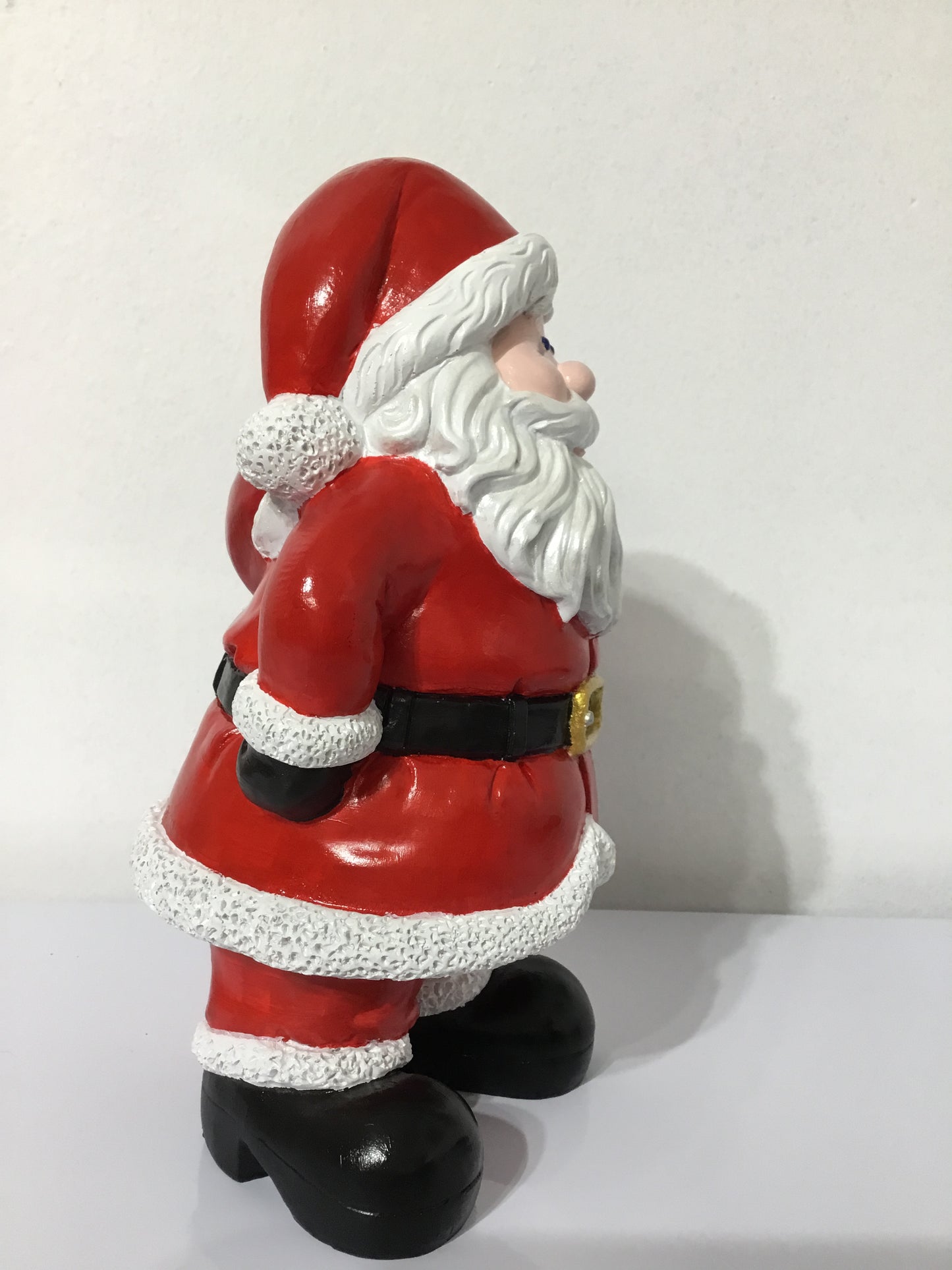 Hand-Painted Santa Claus Holding Bag