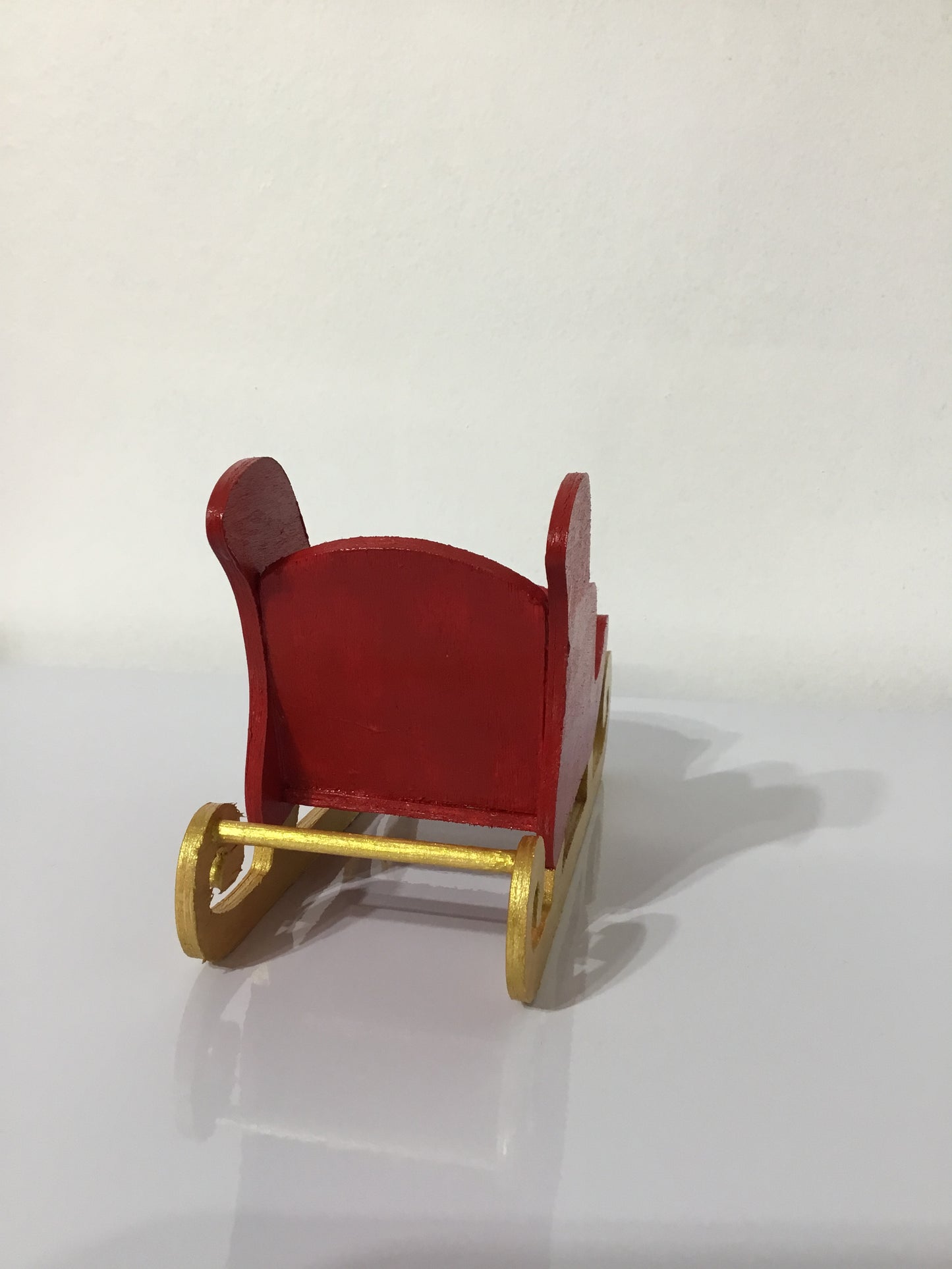 Hand-Painted Wood Sleigh