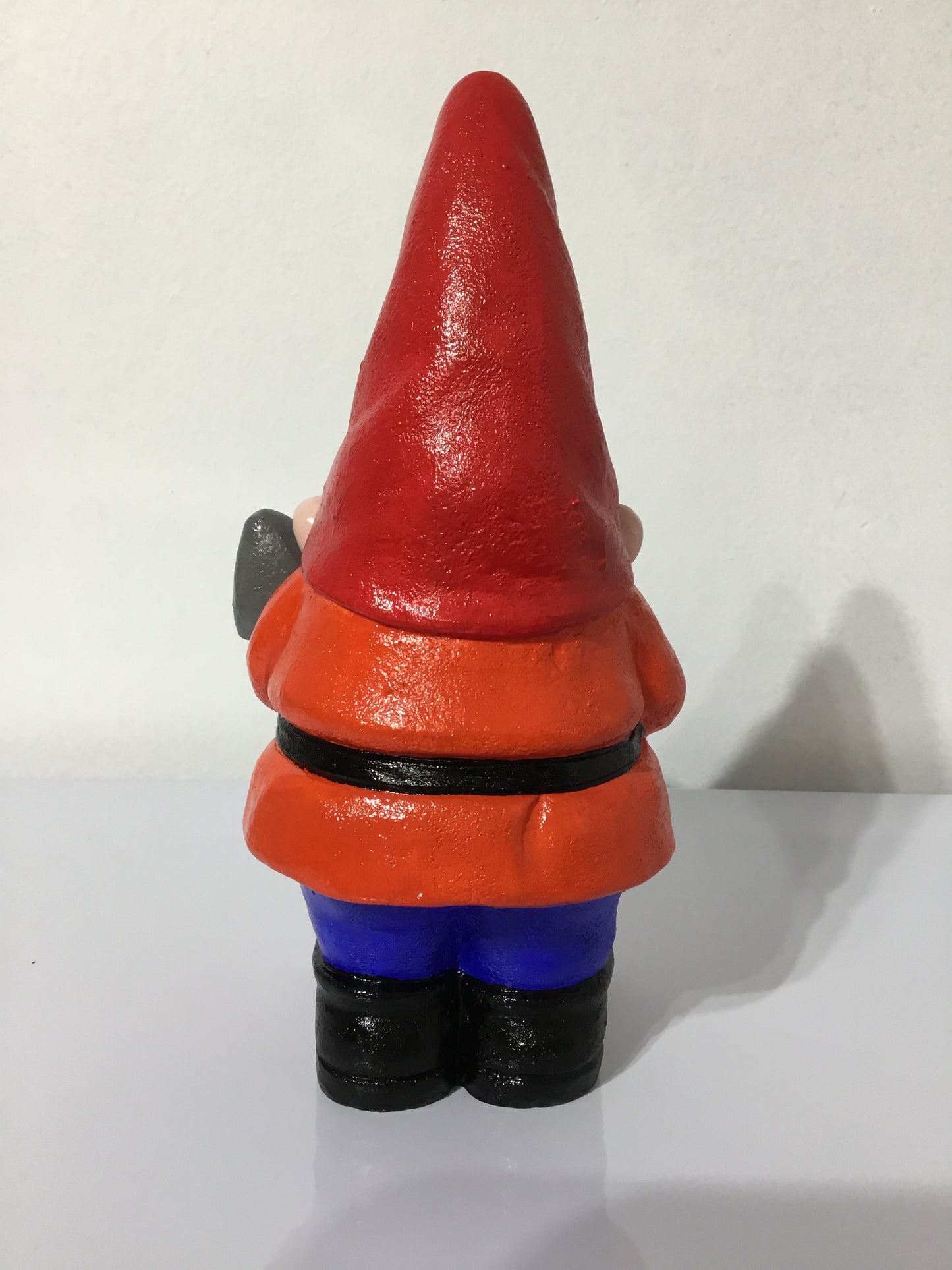 Hand-Painted Gnome Holding a Shovel