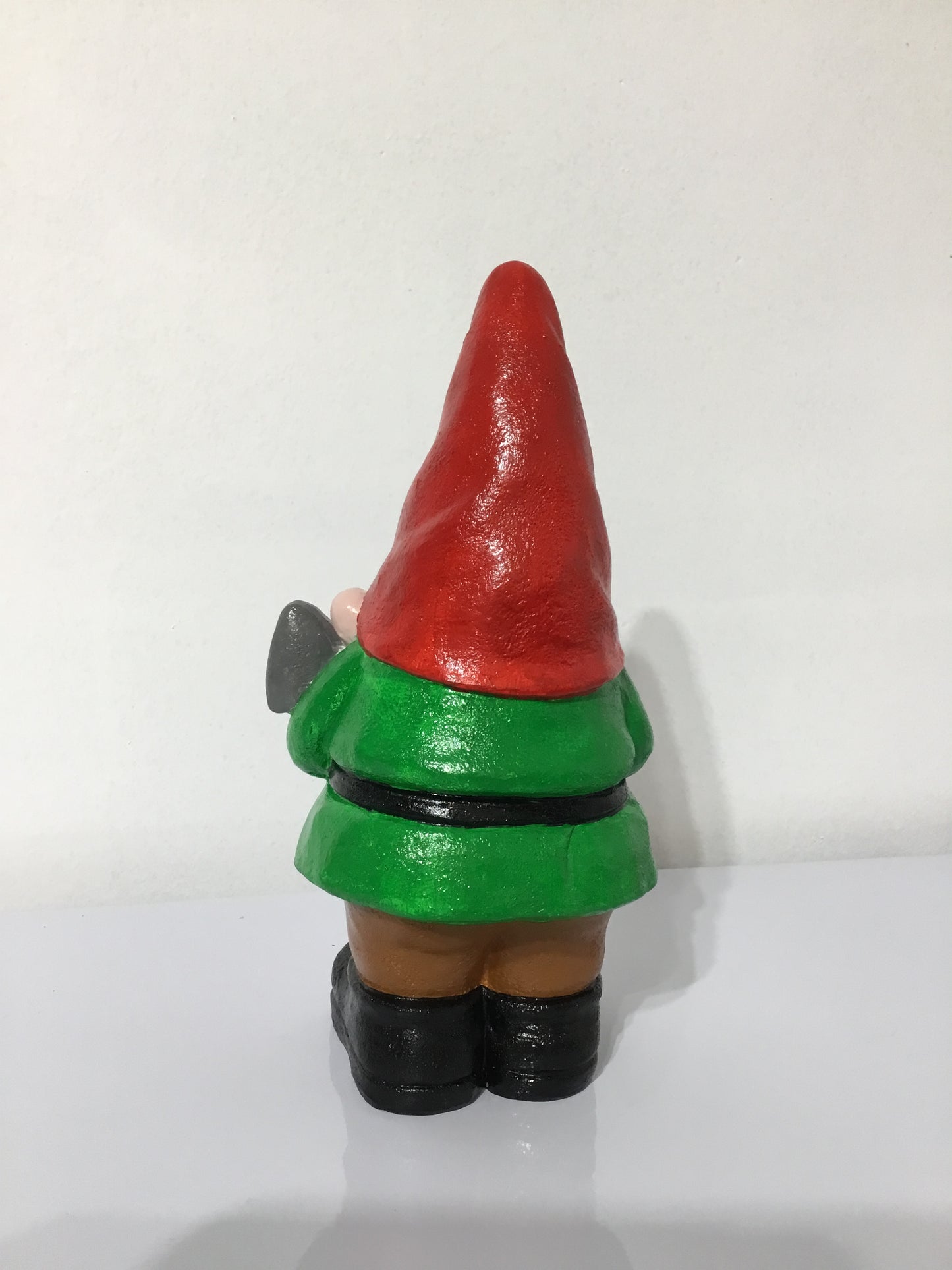 Hand-Painted Gnome holding a Shovel