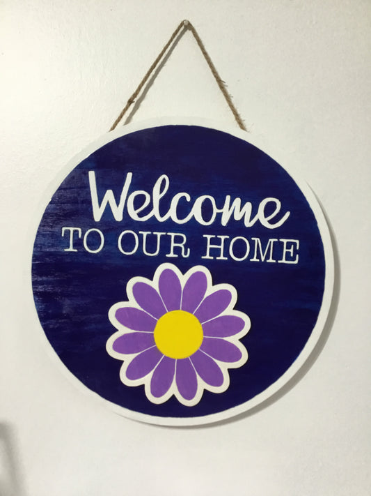 Interchangeable Welcome To Our Home Sign