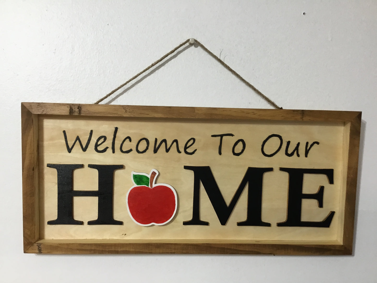 Welcome To Our Home Interchangeable wood sign