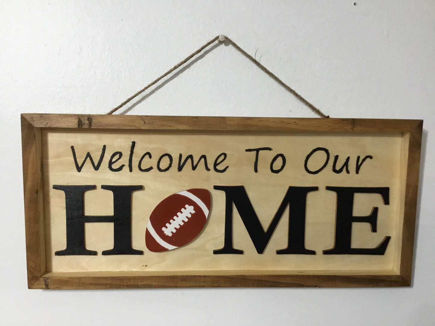 Welcome To Our Home Interchangeable wood sign