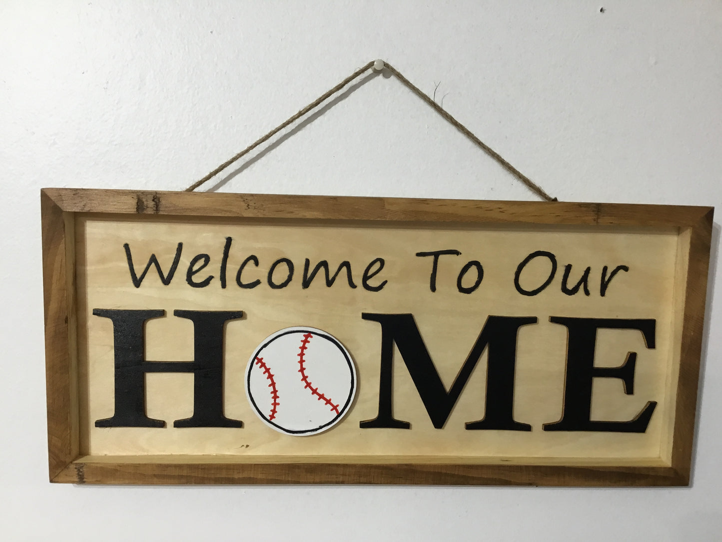 Welcome To Our Home Interchangeable wood sign